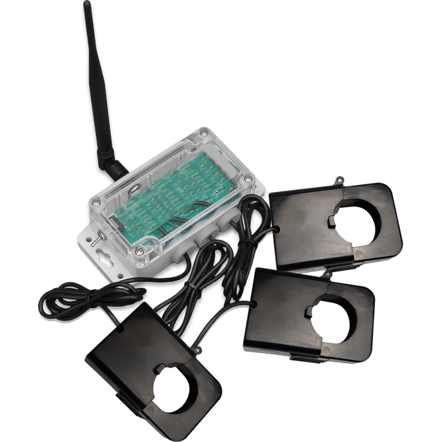 Industrial - Three-Phase Current Meter, 500 AMP, Detachable Leads — UpKeep Edge wireless sensor