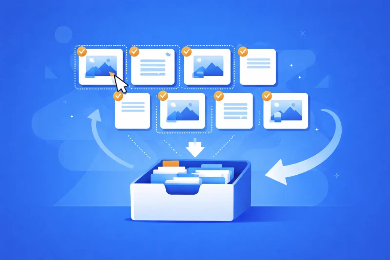 Bulk Asset Archive running inside UpKeep