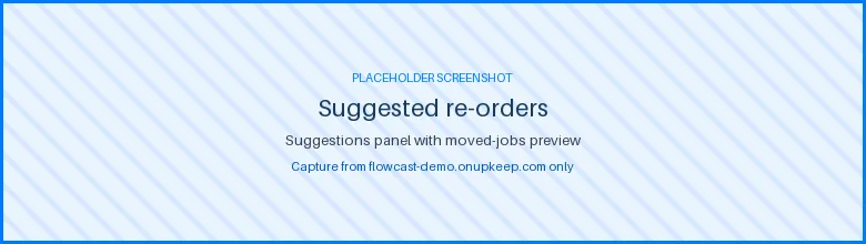 Suggestions panel previewing which jobs move under a proposed re-order